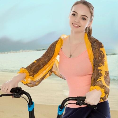 Women summer Driving cycling Scarves Shawl Poncho wrap Sunscreen Scarf Sun Protection Shawl Beach Shawl Bikini Cover chiffon
