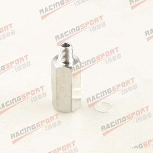 1/8" BSPT Oil Pressure Sensor Tee to NPT Adapter Turbo Supply Feed Line Gauge