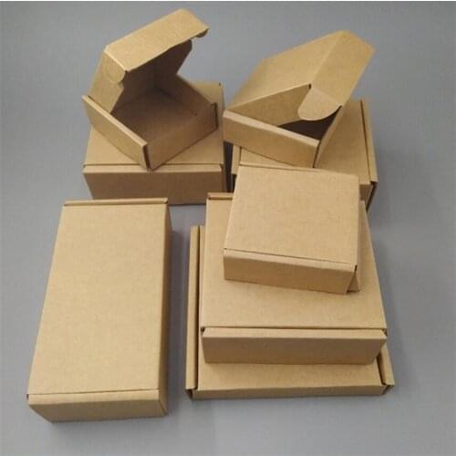100pcs 8*3cm express shopping delivery packaging box blank aircraft boxes for Postal Shipping