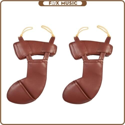 2PCS 4/4 Violin Chin Rest Leather Violin Accessories Musical Accessories Instrument