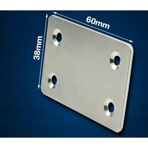 20 Pieces 60x38mm Stainless Steel Angle Plate Corner Bracket Thinckness 1.5mm