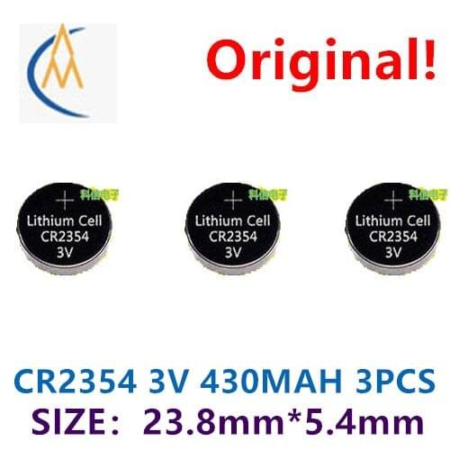 3PCS Brand new genuine cr2354 3V button lithium battery car key remote control / copier battery rice cooker circuit board