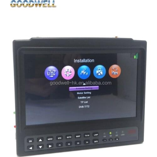 716ST+ 7" Digital Satellite Finder Meter Support AVS/AVS+ HEVC(H2.65/4K) Satellite TV TP Signal , T2+S2 Combo Receiver