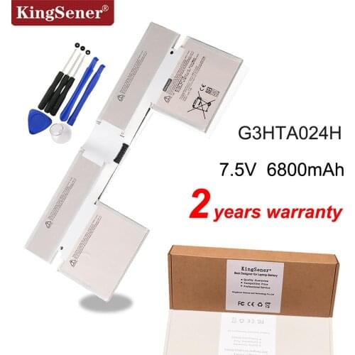 Kingsener G3HTA024H Battery For Microsoft Surface BOOK 1st 13.5" Keyboard Base Battery G3HTA023H G3HTA021H 7.5V 51WH Free tools