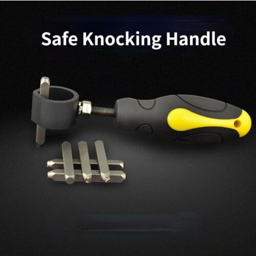 Safe Knocking Handle for Steel Stamps Metal Stamp Belt Punch Punching Grip Handle Auxiliary Hammer Tools Beating Craft Tool