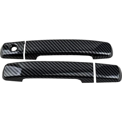 Carbon Fiber Style Black Car Side Door Handle Cover Trim ABS Fit For Nissan Altima Coupe 2008 2009 2010 2011 2012 2013
