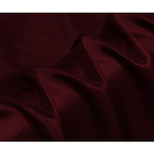 CISULI SILK HABOTAI 114cm width 8momme/100% Nautual Sikl Fabrics For Patchwork DIY Sewing Material Dark Wine Red NO 30