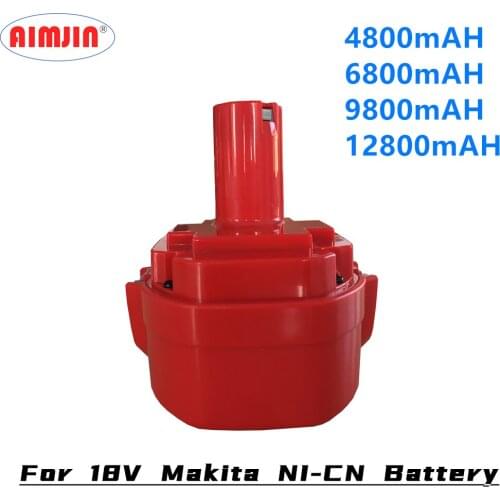 For Makita 18V 4.8/6.8/9.8/12.8AH NI-CD NI-MH Battery Cordless Electric Drills 1822 1823 1833 1834 1835 1835F 192827-3 192829-9