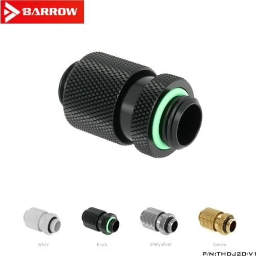 Barrow White Black Silver G1 / 4 "Male to Male Rotary Connectors / Extender (20-25mm) PC water cooling system THDJ20-V1