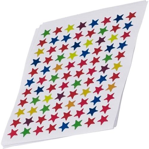 Mini Peel Off Sticker Star Shape Self-Adhesive Paper Labels 880 Pcs