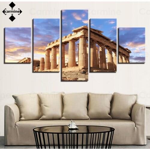 Wall Poster Decor Ancient Egyptian Architecture Canvas Painting Hd Poster and Print for Livingroom Nordic No Frame Picture Decor