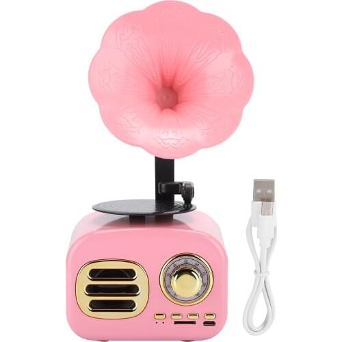 2021 New Mini Creative Retro Bluetooth Smart Speaker Portable Loudspeaker Music Player For Desktop Laptop