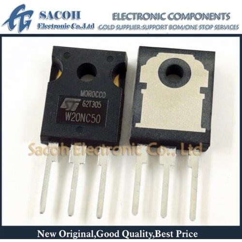 Free Shipping 10Pcs STW20NC50 STW20NB50 STW20NA50 TO-247 20A 500V N-ch Power MOSFET