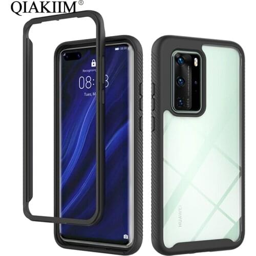 Shockproof Case For Huawei P40 Pro Plus P30 Lite Mate 40 Y5P Y6P Y7P Y8P Y6 Y7 Y9 Prime P Smart Armor TPU + PC Clear Phone Cover