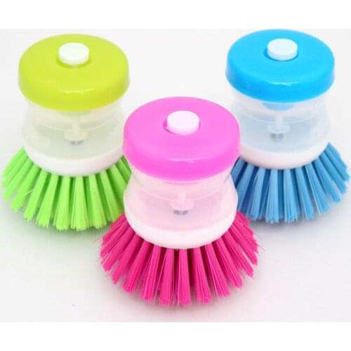 Factory direct pressure liquid wash pan brush automatic liquid wash pan bowl brush plastic liquid wash pan brush wholesale