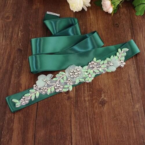 OLOMLB Bridal Belt Sparkly Rhinestones Belt Bridal Belt Golden Diamond Belt Wedding Belt Crystal Wedding Sash Gold Flower Sash