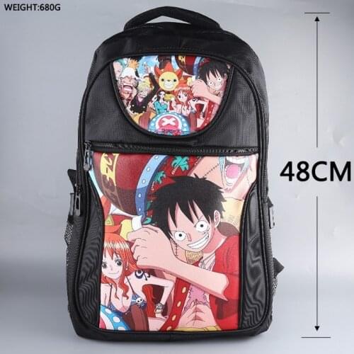 One Piece Luffy Attack on Titan College Shoulder Backback Bag Anime Manga Cosplay Back to School