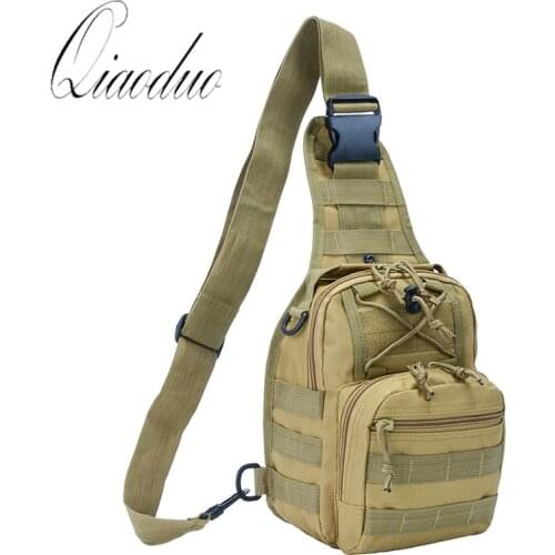 Qiaoduo Men Military Bag Tactical Crossbody Bags Unisex Fashion Camouflage HandBags Cool Camping Hiking Travel Shoulder Bags