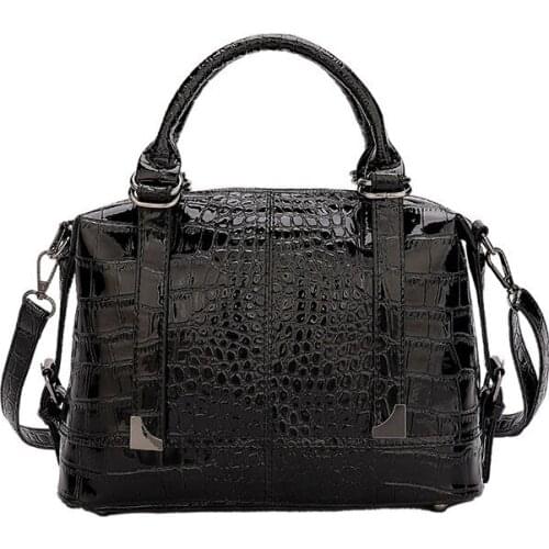 Luxury Handbags Female Crocodile Patent Leather Women Bag Designer High Quality Messenger bags For Women Crossbody Shoulder Bags