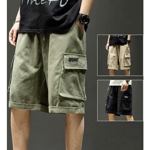 Loose Men Clothing Running Shorts Streetwear Pants Male Military Green Tactical Shorts Plus Size Men Casual Shorts Home Pants