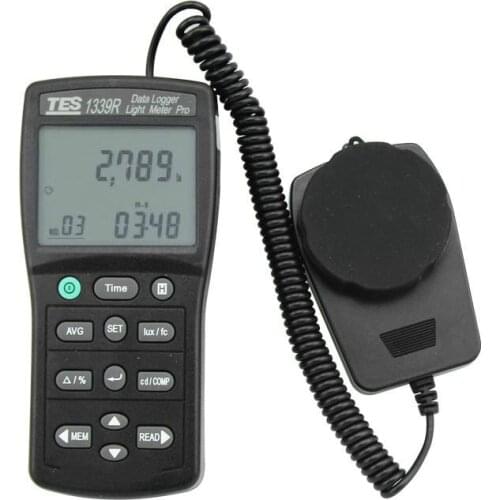 TES-1339R Data Logger Light Meter Tester 0.01 to 999900 Lux PC Data Record TES1339R