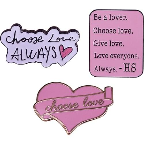 Choose Love Enamel Pin Be a lover, chosse love, give love. Love everyone always