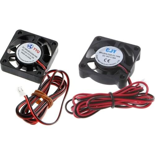 YYDS DC 24V 2-Pin Cooling Fan 40mm 40x40x10mm 4cm 4010s 9Blade For 3D Printer CPU New