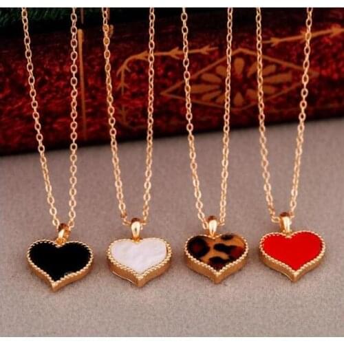 Na297 Wedding party gift sleek minimalist womens fashion Alloy heart shape Necklace pendant necklace Womans best gift