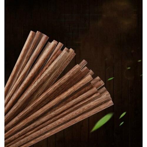 1 Pairs of Household Loaded Wood Without Paint Waxing Japanese-style Hotel Household Chopsticks