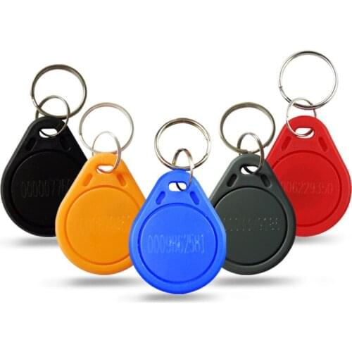 10pcs IC Keychain Smart Lock Keychain Card 13.56MHZ Access Control Card Keyfob RFID Tag For Access Control System Keyfobs