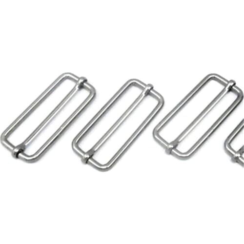 2 inch (50mm) inner width Iron Strap Adjusters Gunmetal Buckles / Sliders 20pcs/lot