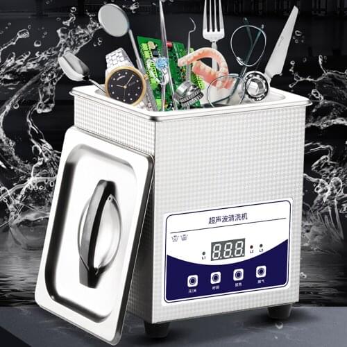 2L 80W Digital Jewelry Ultrasonic Cleaner Household Ultrasonic Cleaner for Glass Jewelry Shaver PCB Cleaning Machine
