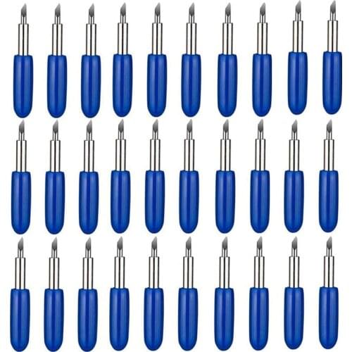 30PCS 60 Degree Deep Cut Blades for Cricut Explore Air 2 Air Maker Expression Vinyl Fabric Cutting Blades Replacement