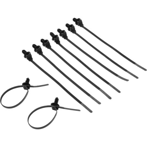 30Pcs Car Nylon Tie Wrap Cable Fixed Fasteners Clips Car Cable Fastening Zip Strap Self Locking Cable Tie Plastic Zip Tie Fasten