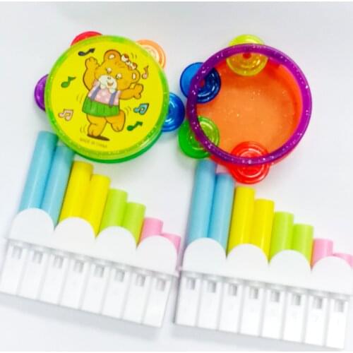 4 Sound Pan Pipes Tambourine Mix Musical Toys Boy Girl Noise Maker Birthday Party Pinata Fillers Lucky Favors Gift Prize Novelty