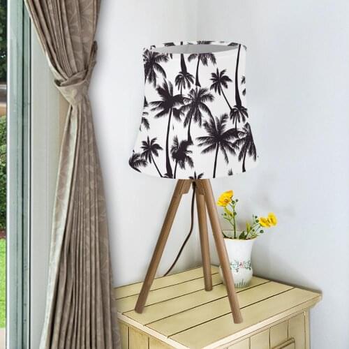 Art Deco Lampshade Underworld Design Black White Lamp Fabric Light Cover Chandelier Light Shade Lamp Cover For Table lamp