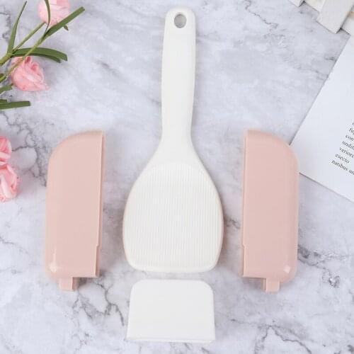 Automatic open and close dust cover set for rice ladle Stand-up Rice Spoon Automatic Opening storage rice spoon