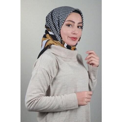 BONJELA PATTERNED COTON SCARF-DESEN-66-RENK-03