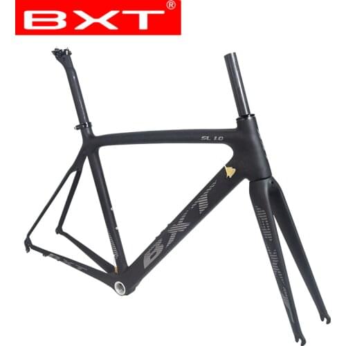 BXT Carbon frame road bike T800 UD carbon bicycle frameset carbon 700c Bicicleta Carbon bike frame V-Brake road bicycle frameset