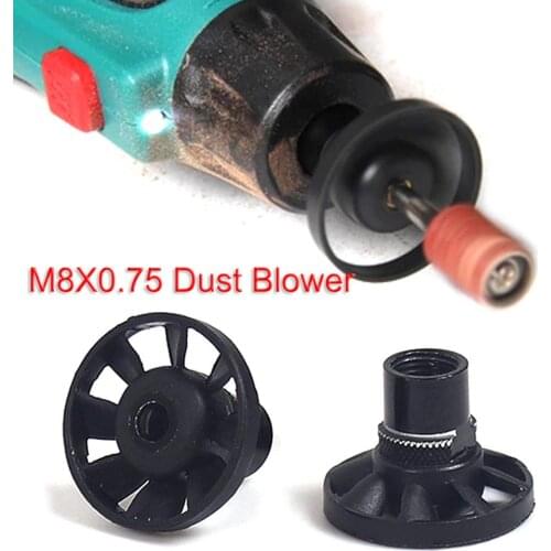 M8X0.75 Electric Grinder Dust Blower Fan Collet Metric Nut Rotary Thread Dust Blower Electrical Tools Accessory
