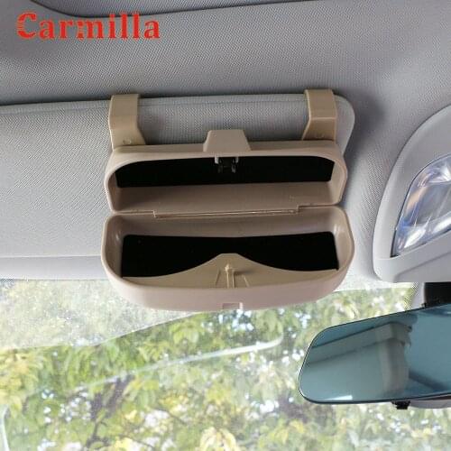 Carmilla Car Sun Glasses Holder Box Case for Mercedes Benz W212 C180 E63 C300 E250 C E CLASS GLK GLC GLE X204 W205 W203 W204