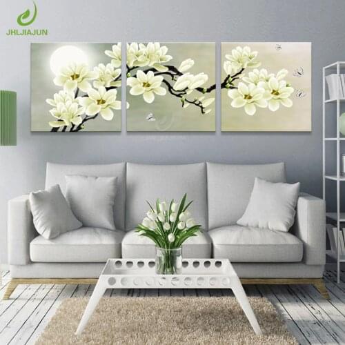 Canvas Painting Wall For Living salon Modular Pictures Kitchen Green Orchid Picture Prints And Posters Room Art Print Flower