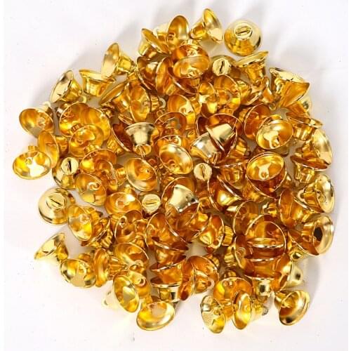 1cm 2cm mini Gold Silver Multicolor Bell Christmas Decoration Pet Hanging Metal Bell DIY Handmade Bell Crafts Accessories