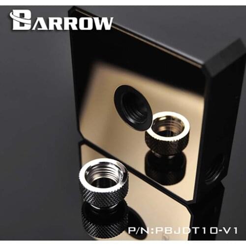 Barrow PBJDT10-V1 Mirror Pump cover,for DDC Water pump modification accessories,Black/White/Gold for water cooler building
