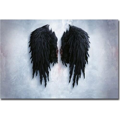 Hotsale Angel Wings Quotes Posters Wall Art Canvas Prints Discounted Home Bedroom Living Room Corridor Decorative Pictures