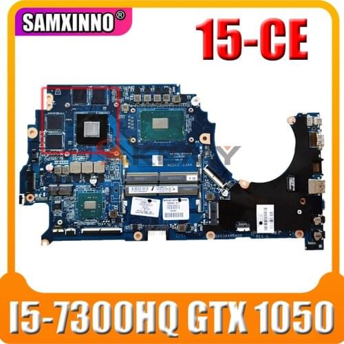 For HP OMEN 15-CE Laptop Motherboard With i5-7300HQ CPU GeForce GTX 1050 GPU 929484-601 DAG3AAMBAG0 DDR4 100% Tested Fast Ship