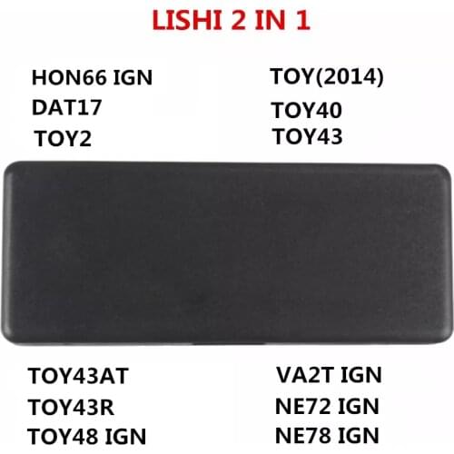 Original Lishi 2 IN 1 HON66 DAT17 TOY2 TOY(2014) TOY40 TOY43 TOY43AT TOY43R TOY48 VA2T NE72 NE78
