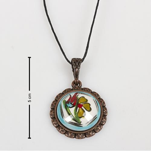 Tulip Floral China Necklace