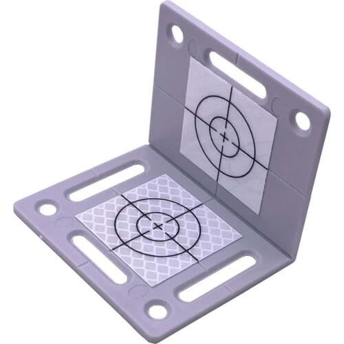 Gray Color Angle measurement plaquette , Angle Target with 2 Target Reflectors 40 x 40 mm for total station, Mini prism