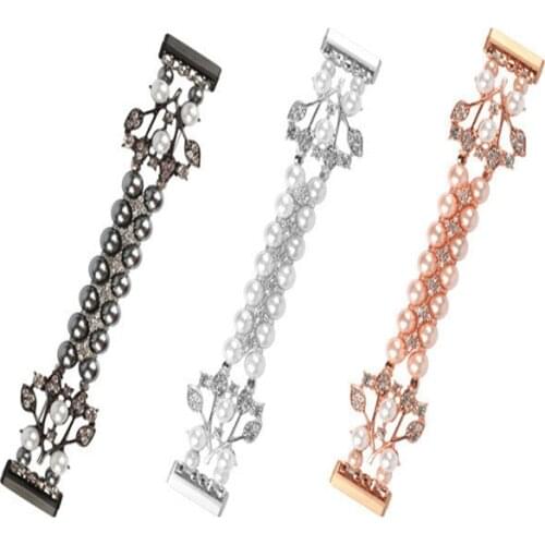 Luxury Shell Pearl Bling Diamond Alloy Wrist Band Strap for Fitbit Versa 3/Sense